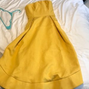 C/MEO COLLECTIVE Making Waves dress in Gold SMALL